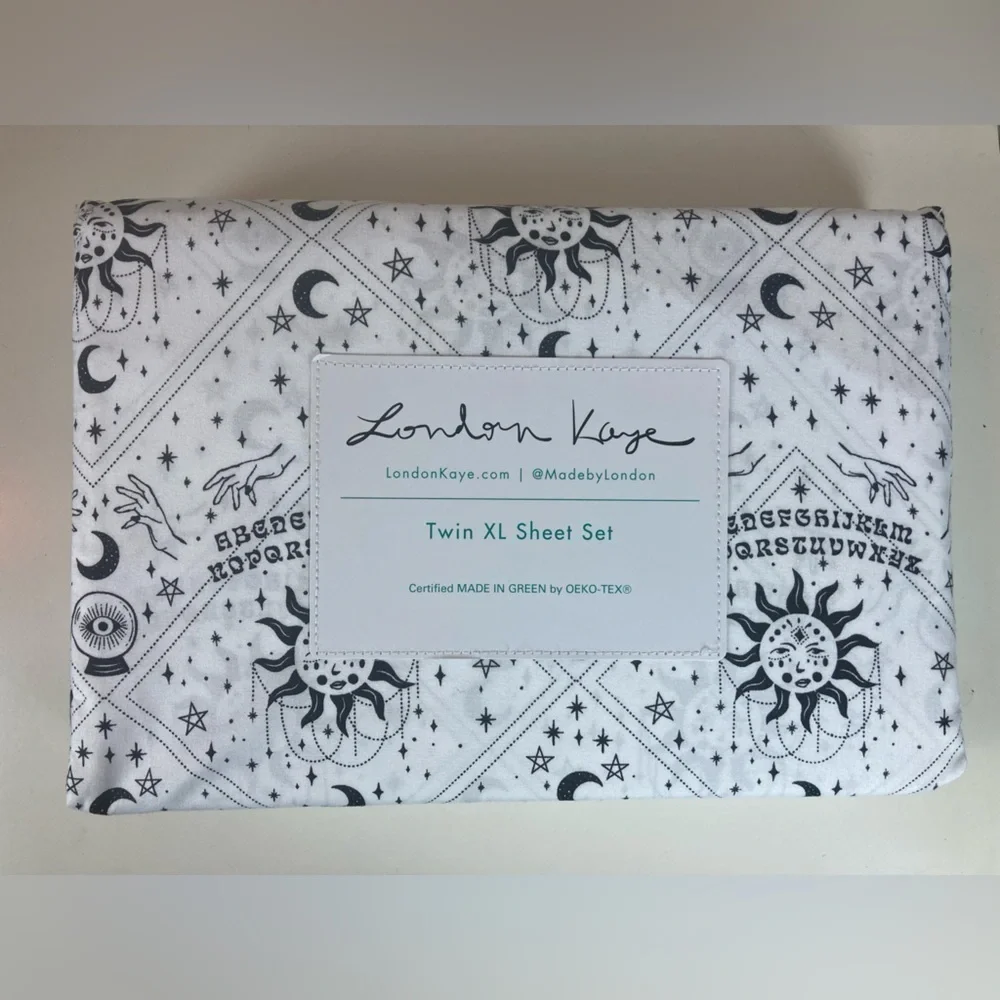 London Kaye Twin X-Long Ouija Board Halloween sheets